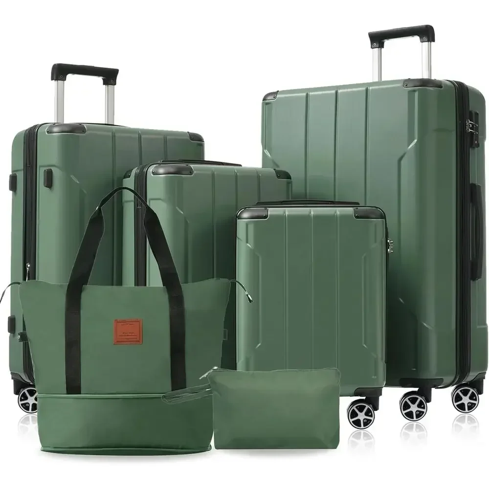 Expandable Hard Shell Luggage Set - طقم حقائب سفر صلبة قابلة للتوسيع