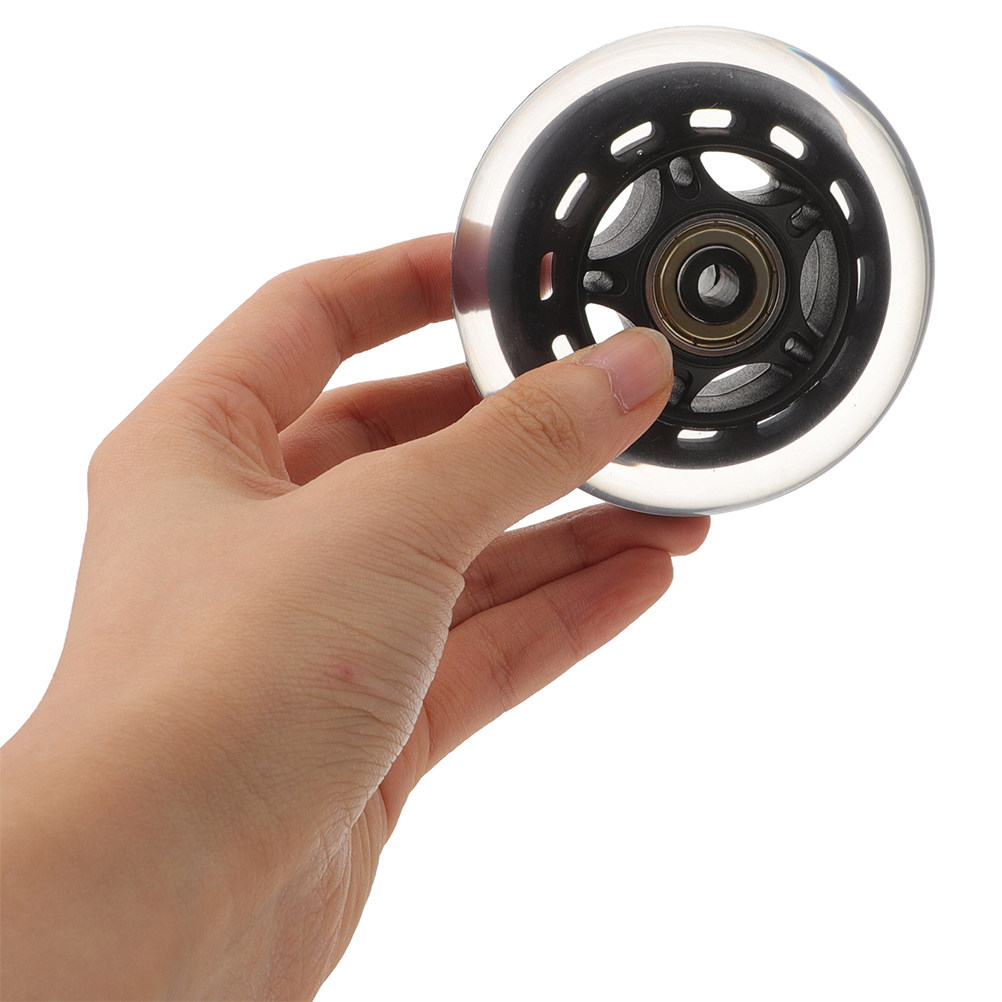 Silent Replacement Luggage Wheels - 4 قطع عجلات بديلة شفافة للأمتعة،