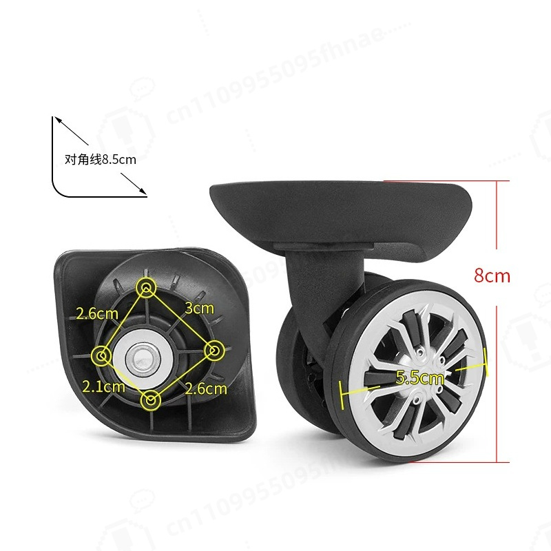 عجلة دوارة بديلة لحقيبة السفر  - مراجعة Silent Replacement Luggage Wheels وسعره