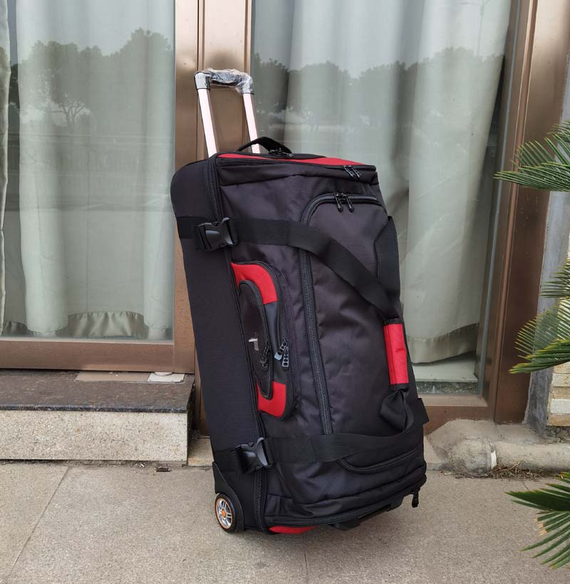 حقيبة سفر كبيرة السعة مقاس 27- - مراجعة Foldable Rolling Luggage Bag وسعره