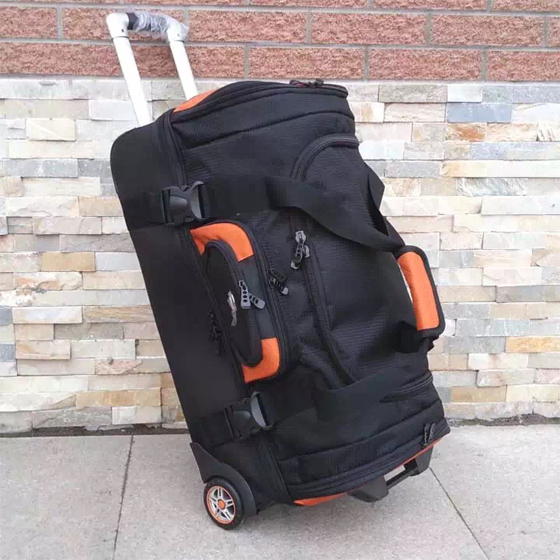 حقيبة سفر كبيرة السعة مقاس 27- - مراجعة Foldable Rolling Luggage Bag وسعره