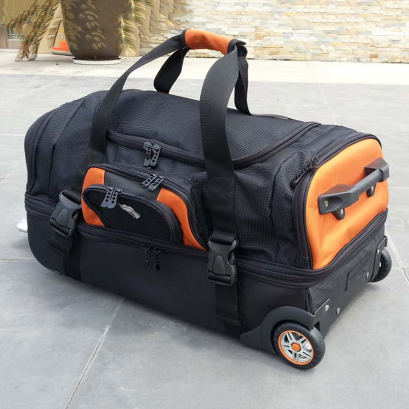 حقيبة سفر كبيرة السعة مقاس 27- - مراجعة Foldable Rolling Luggage Bag وسعره