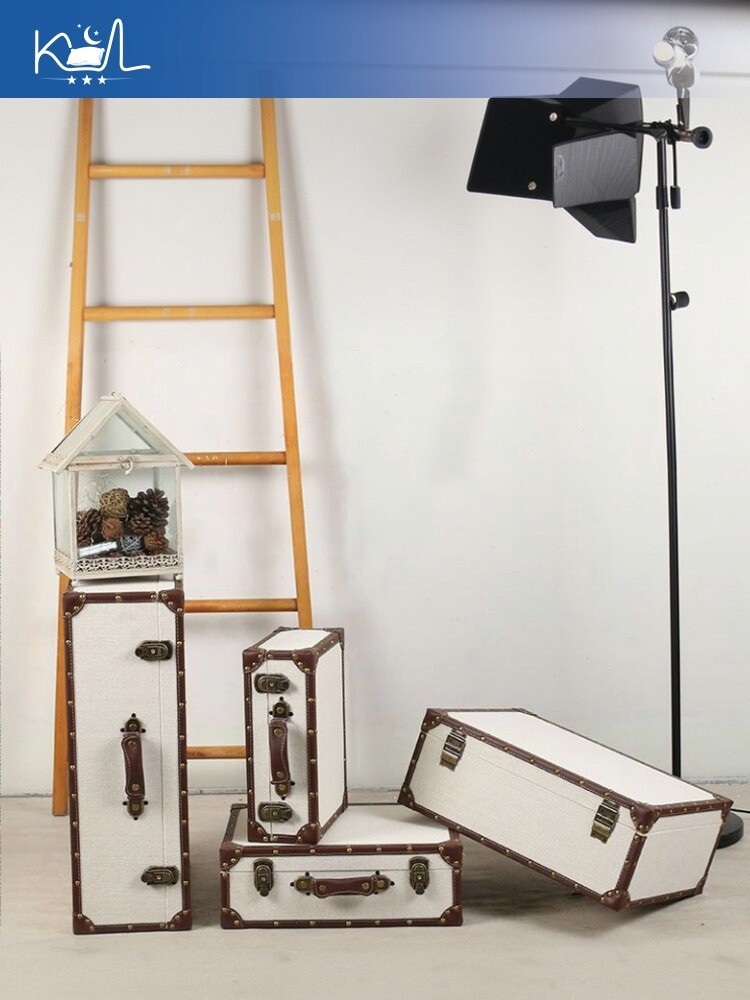صندوق تخزين من الكتان بتصميم ع - مراجعة Retro Vintage Trunk Suitcase وسعره