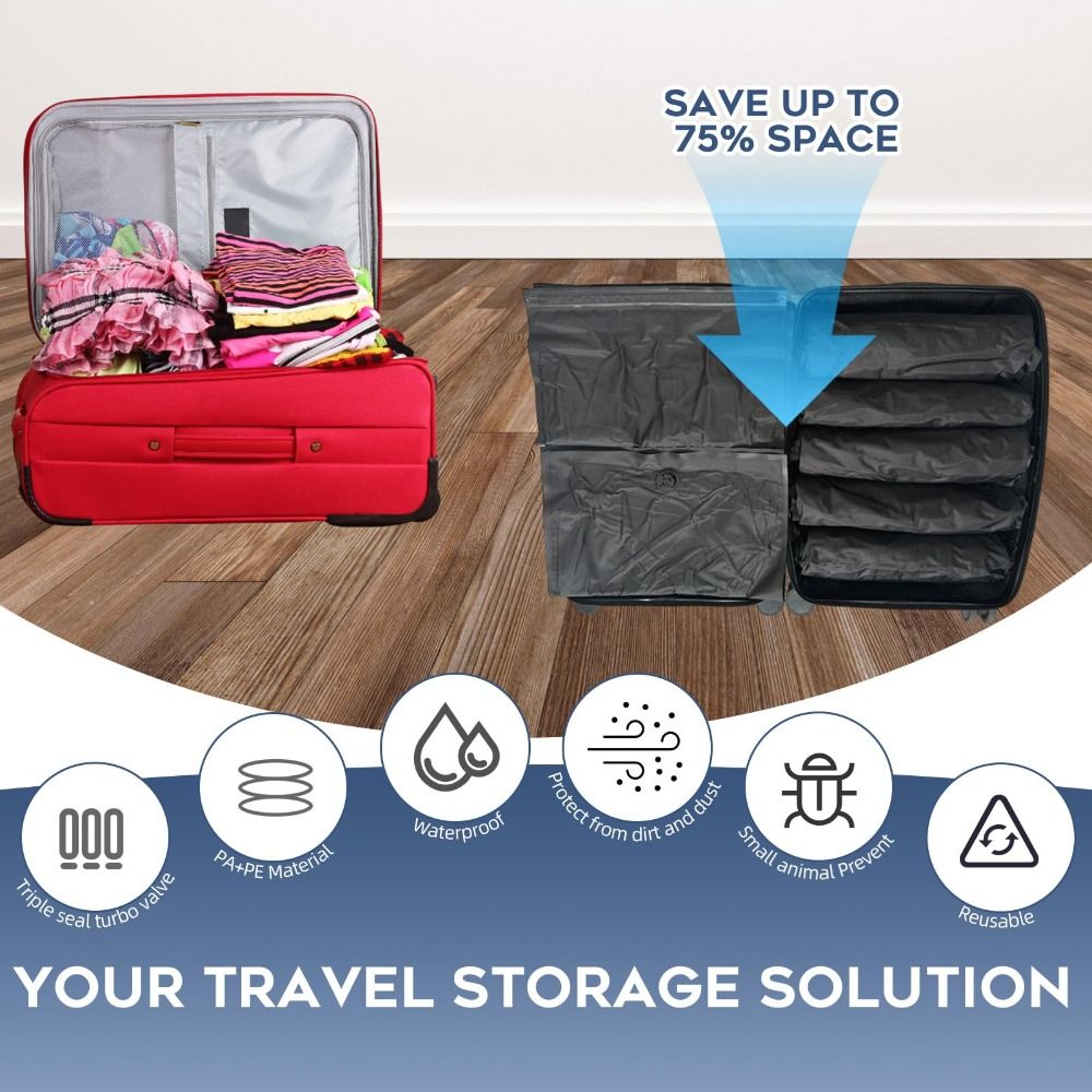 أكياس تفريغ الهواء اليدوية الق - مراجعة Luggage وسعره