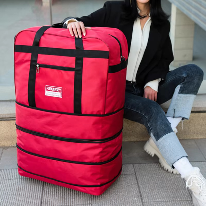 حقيبة سفر بعجلات عالمية قابلة  - مراجعة Foldable Rolling Luggage Bag وسعره