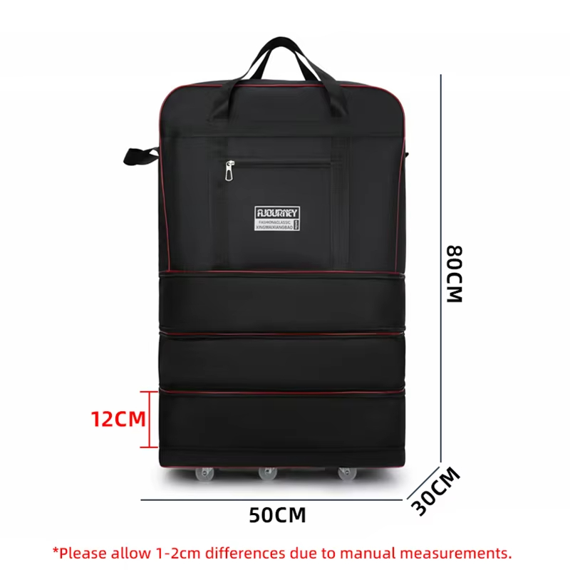 حقيبة سفر بعجلات عالمية قابلة  - مراجعة Foldable Rolling Luggage Bag وسعره