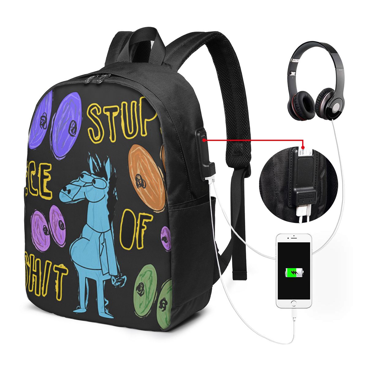 حقيبة ظهر كرتونية من Bojack Ho - مراجعة Travel Bags وسعره