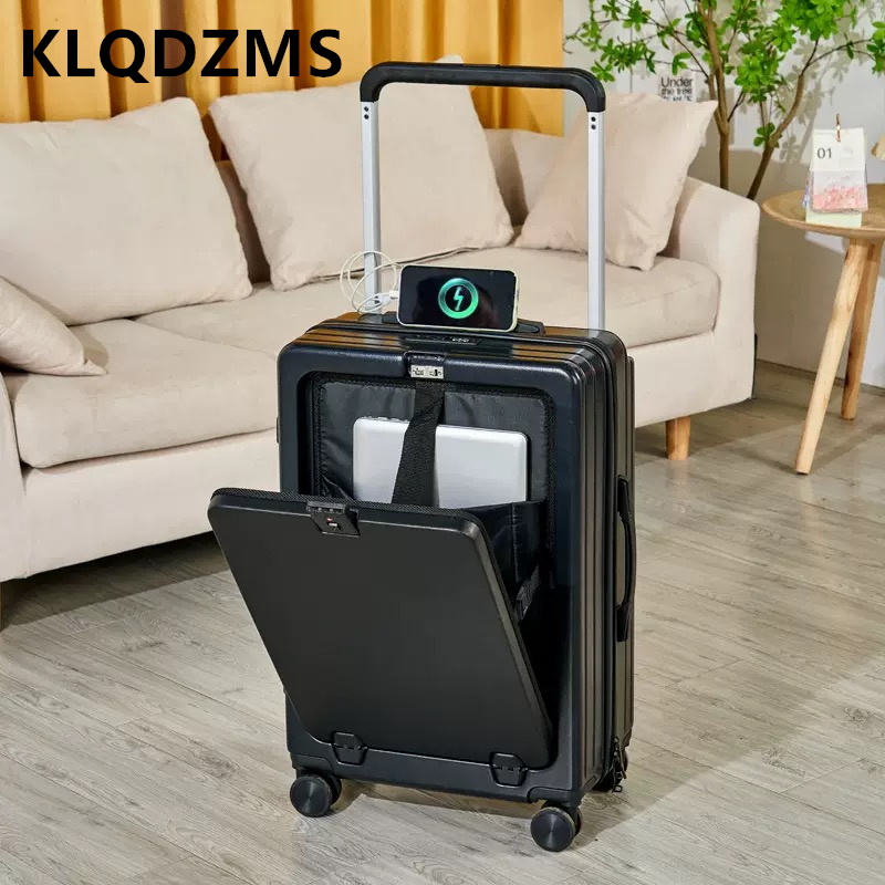 حقيبة سفر KLQDZMS مقاس 20 و22  - مراجعة Front Opening Laptop Luggage 24 Inch وسعره